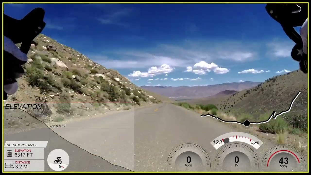 Descending Glacier Lodge Road in Big Pine, CA