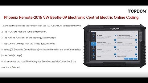 2015 VW Beetle 09 Electronic Central Electric Online Coding