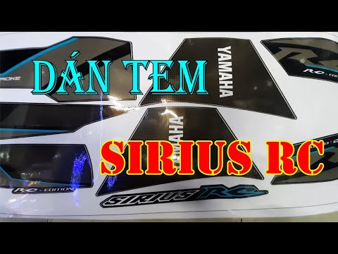 Video Tem Sirius RC | Dán Tem Chế Xe Sirius Màu Đen Xám |... - youtube