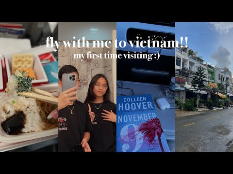 VN TRAVEL VLOG: my international flight to vietnam (ep. 2) | Charlena Phan