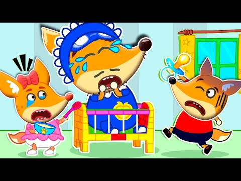 Quem é a melhor babá? irmão ou irmã - Familia de Raposa Desenhos Animados para crianças #203