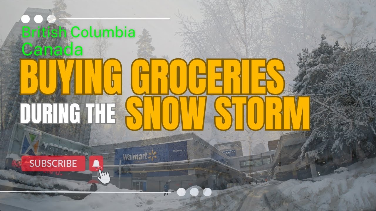 Buying basic needs despite of the weather condition/ During Snow Storm