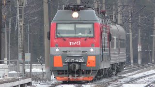 Электровоз ЭП1М-428 с диагностическим комплексом инфраструктуры 'ЭРА ' Электровоз ЭП1М-428 с диагностическим комплексом инфраструктуры 'ЭРА '