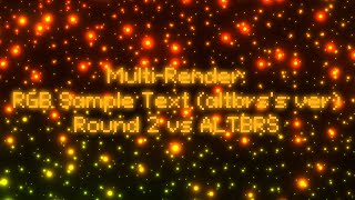 Famous Olek, Multi-Render RGB Sample Text Round 2 vs ALTBRS Profile