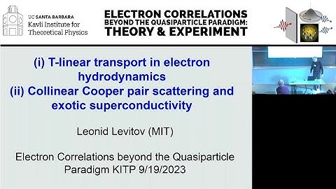 Collinear carrier dynamics in Fermi gases & strongly-interacting 2D systems.. ▸ Leonid Levitov (MIT)