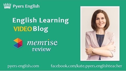 Memrise review - English Learning Video Blog - Pyers English