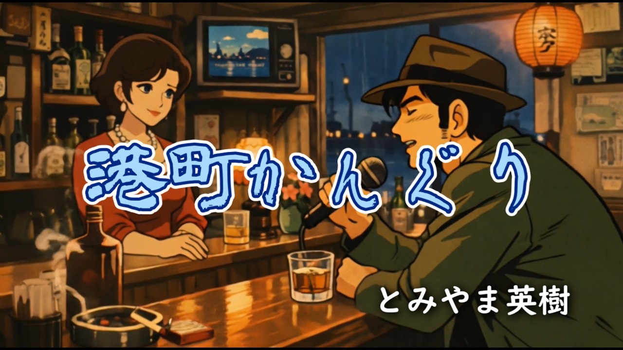 【AI音楽 イメージビデオ】港町かんぐりー とみやま英樹｜AI ImageVideo｜Suno作曲