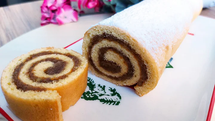 how to make a soft , fluffy ,delicious swiss roll cake /easy to roll/ basic roll cake recipe NESCOOK