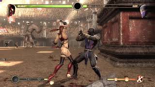 Mortal Kombat 9 Skarlet 53% combo (5 bars pressure)