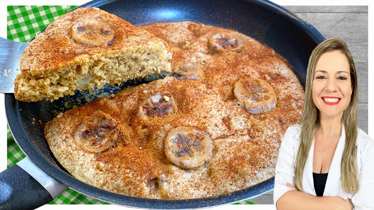 Bolo De Banana De Frigideira Low Carb Banana Poster