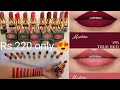 TOP 10 TRENDING MEDORA Matte lipstick 👄 shades 💄with numbers 2023 || pocket friendly lipclour