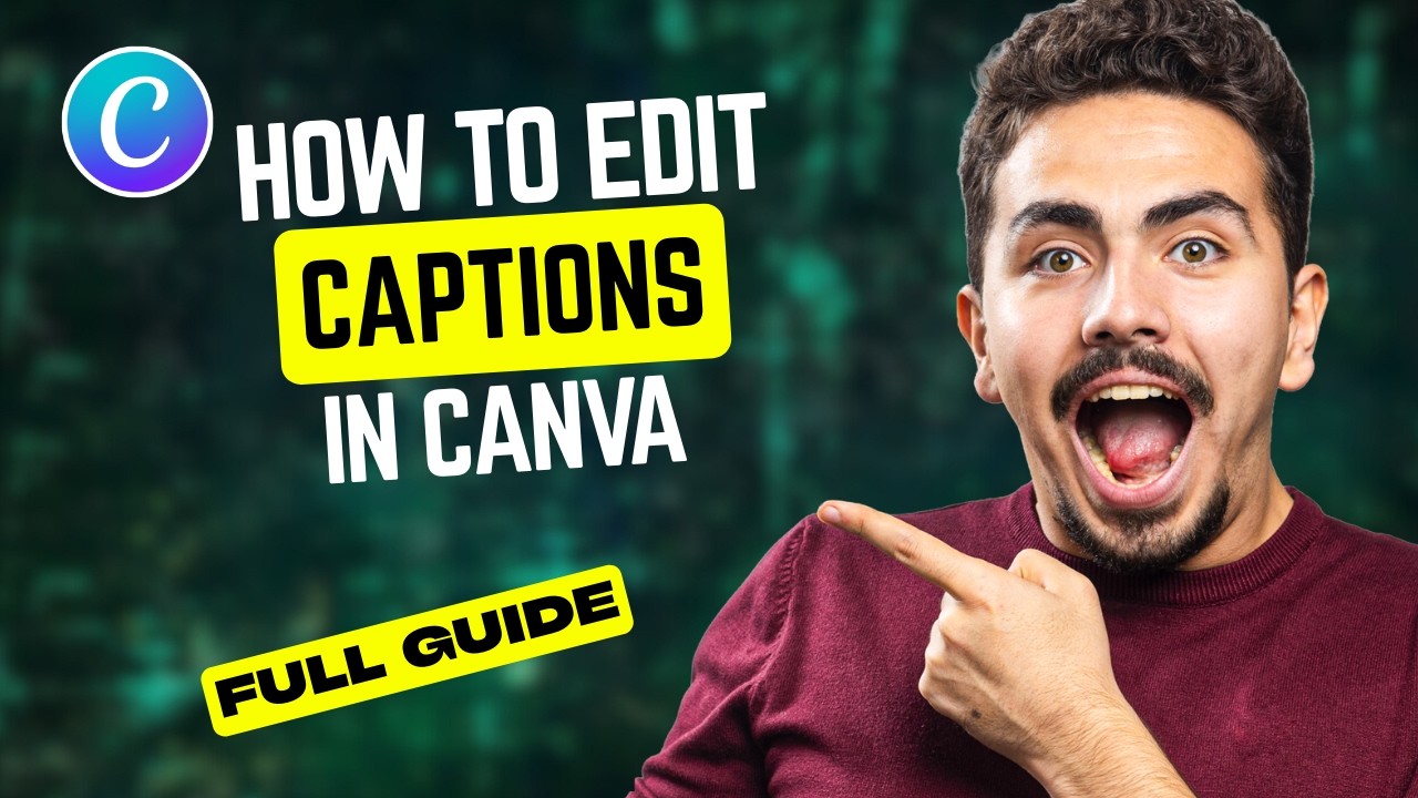 How to Edit Captions in Canva [2026 Full Guide] - YouTube
