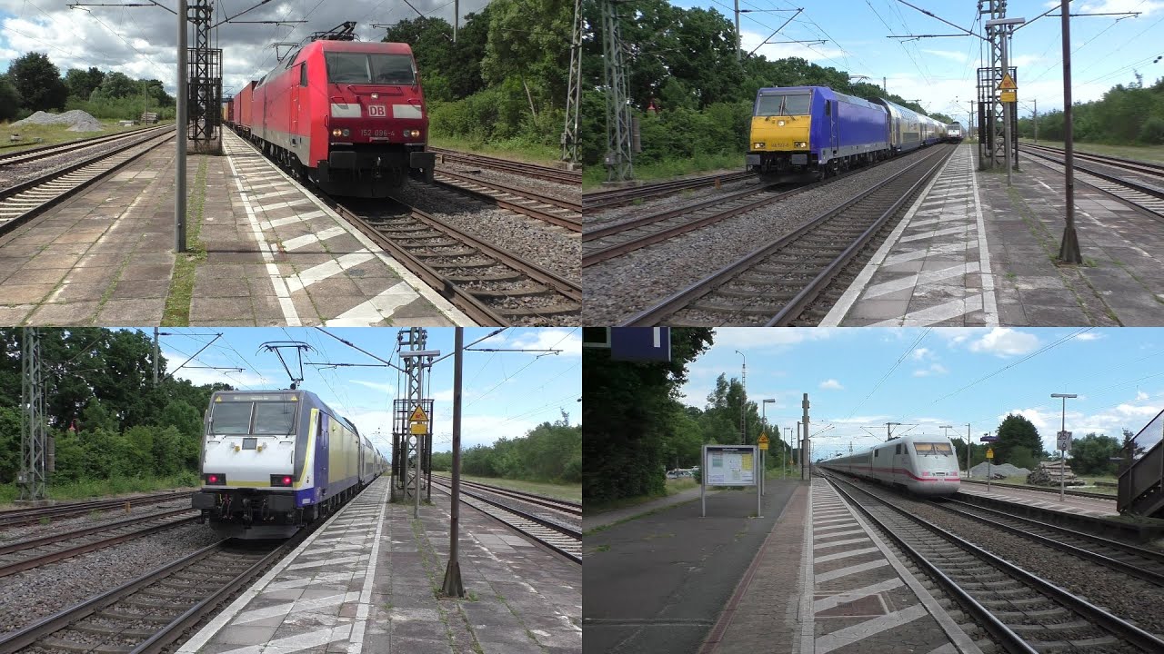 Bahnverkehr in Sagehorn mit Metronom(Alt & Redesign), ICE 1, Intercitys und Güterzügen