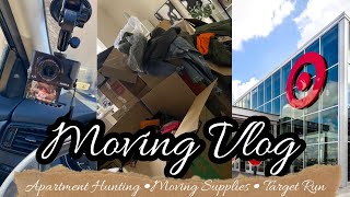 MOVING VLOG 1: APARTMENT HUNTING | MOVING SUPPLIES | TARGET RUN | RACIALLY PROFILED