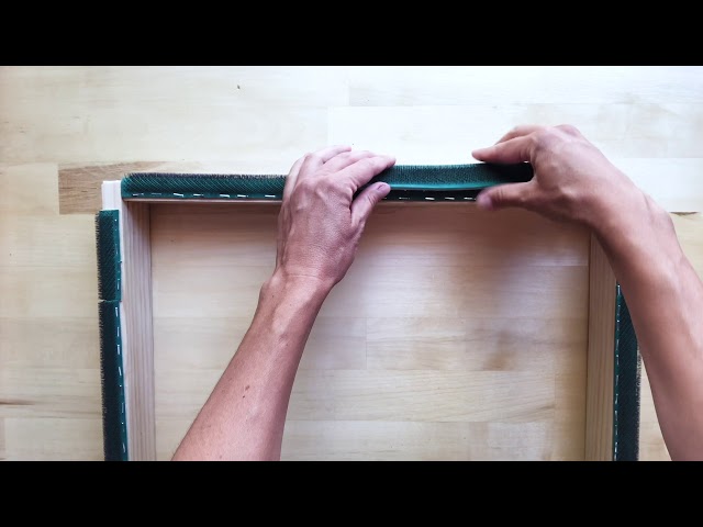 How to make a Punch Needle Frame using an artist canvas 