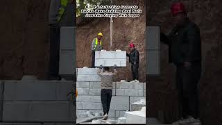 Giant Interlocking Concrete Blocks Make Building Real Walls Just Like Playing With Legos
