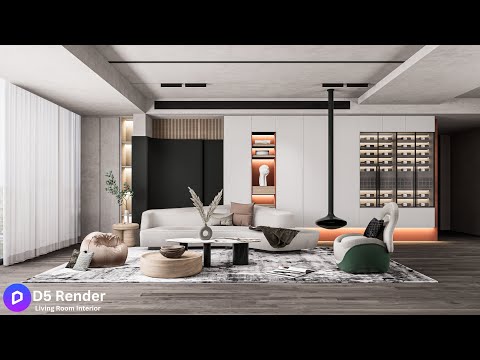 How to Create Realistic Interior Lighting in D5 Render (Design Cave)