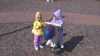Madison & Kinsey Easter Egg Hunt 2003