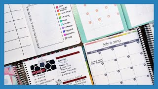 July Set Up | Monthly Layout, Petite Planners, & Deluxe Monthly Planner