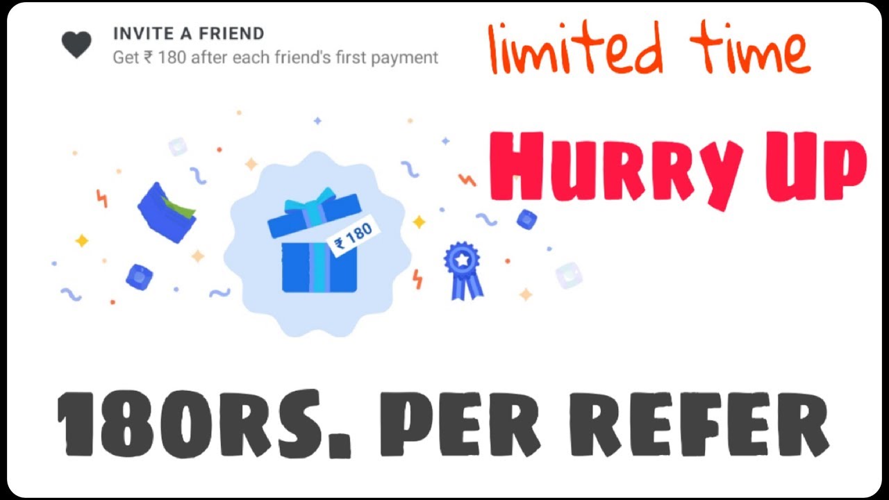 180 rs. per Refer And Earn more