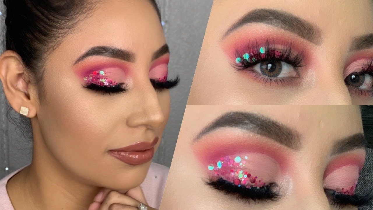 Rosa Fuchsia Eyelook | Probando productos de Buchona Cosmetics & Kara Beauty!!