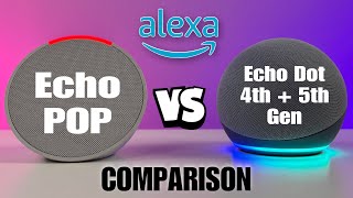 Echo POP Review | Comparison Between Echo Dot 5th Gen & Echo Dot 4th Gen & Echo POP | Alexa Speaker