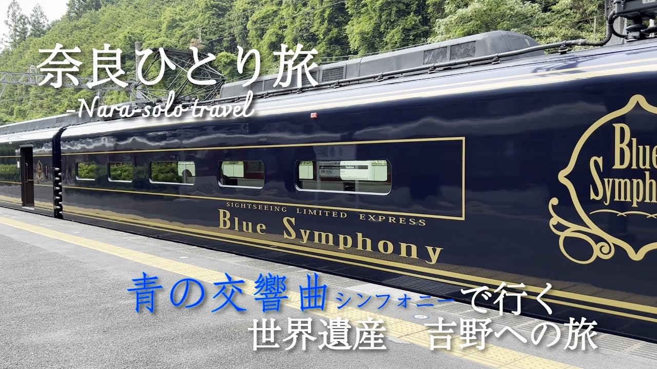 【奈良ひとり旅】近鉄観光特急「青の交響曲」で行く　世界遺産「吉野」への旅|金剛峯寺|脳天大神龍王院|東南院|𠮷水神社