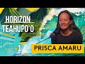 Horizon teahupoo  prisca amaru la free surfeuse  lesprit libre