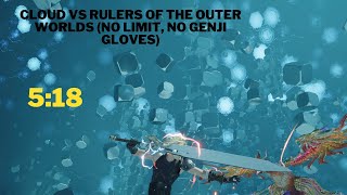FF7 Rebirth Cloud Vs Rulers Of The Outer Worlds (No Limit, No Genji Gloves)