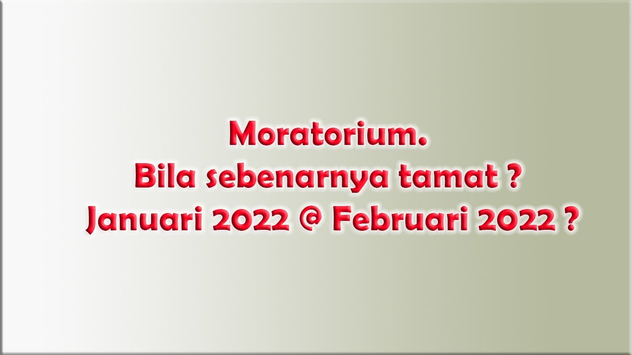 Moratorium 2022