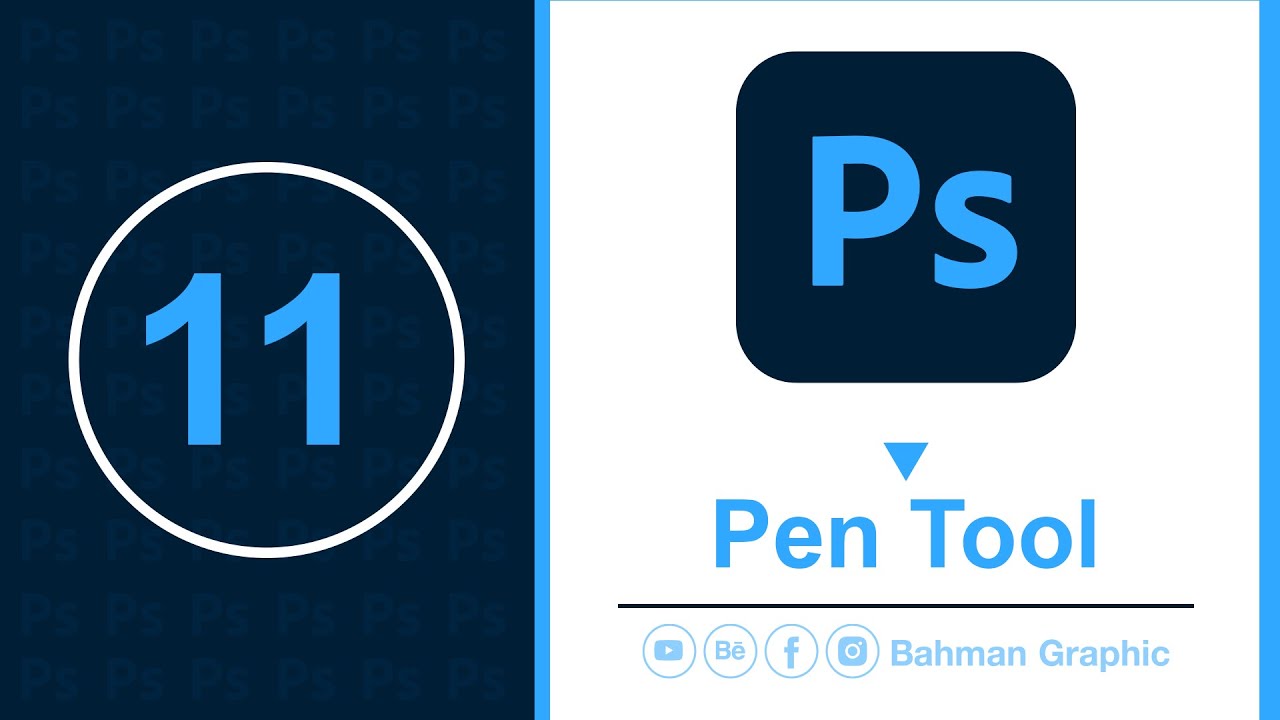 کۆرسی ئەدۆبی فۆتۆشۆپ | Pen Tool |  وانەی یازدە