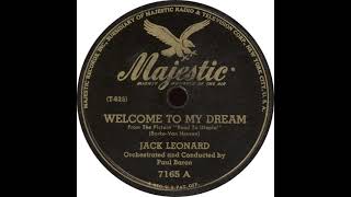 Majestic 7165 - Welcome To My Dream - Jack Leonard