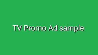 TV PROMO AD Voice Over Sample