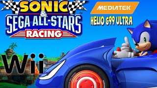 Sonic Sega All-Stars Rancing en un Helio G99 Ultra ( WII ) 60 FPS