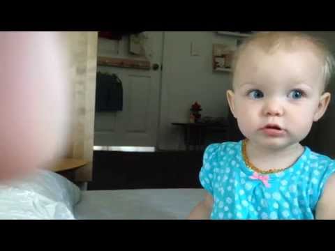 Talking Baby Starts a Conversation (13-Months-Old)