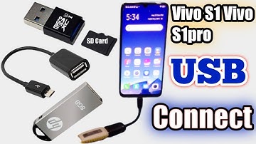 How to connect USB on ViVO S1 and S1pro and ViVO other mobile phone | Urdu, Hindi