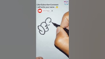 #shorts/HOW TO Write"Jessica"IN BUBBLE LETTERS Art