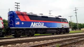 Metra Completing Its Journey at the Aurora, IL Train Station