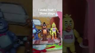 I make fnaf 1 show stage #fnaf #cardboard #funko
