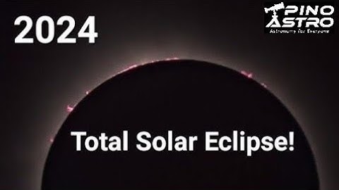 2024 Total Solar Eclipse Timelapse: Shot from the Centerline of Totality #PinoAstro