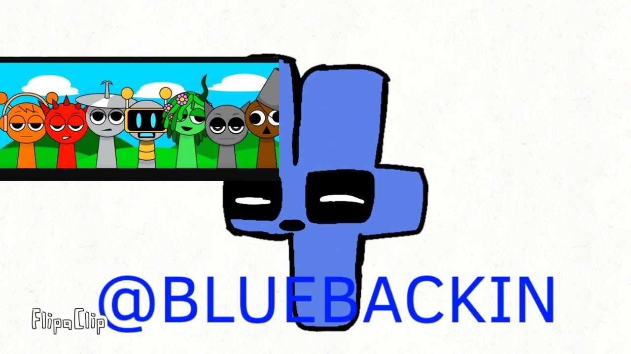 mY Sprunki OC 4  from (Number lore 4)