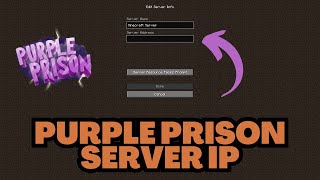 Minecraft Purple Prison Server IP 2025