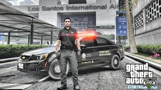 GTA 5 MODS LSPDFR 0.4.1 - AIRPORT PATROL!!! (GTA 5 REAL LIFE PC MOD)