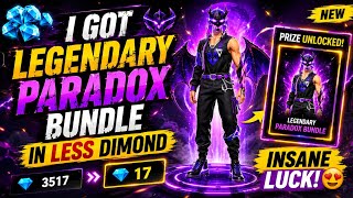 LEGENDARY PARADOX BUNDLE SPIN  😱 PARADOX EVO BUNDLE KITNA DAIMOND LAGEGA|FREE FIRE NEW EVENT