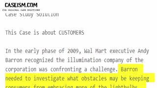 Selling CFLs at Wal-Mart Case Study Help - Caseism.com