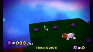 Super Luigi Galaxy Purple Coins On The Puzzle Cube