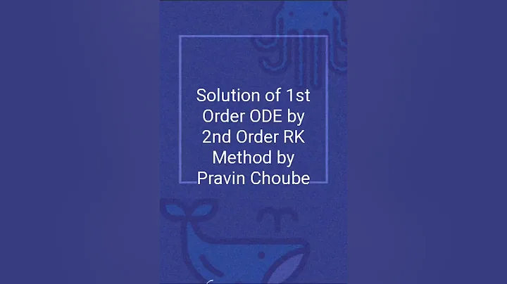 Solution of 1st Order Ordinary Differential Equations by 2nd Order Runge Kutta Method