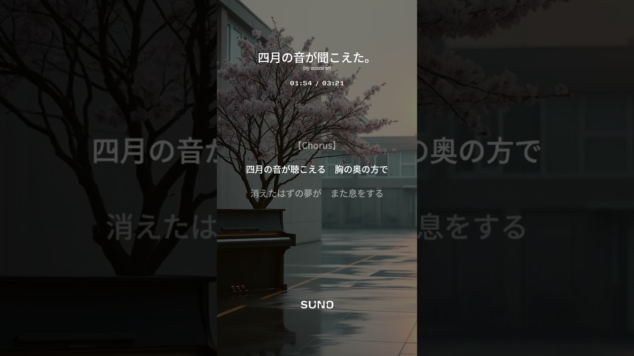 四月の音が聞こえた。