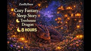 Cozy Peaceful Dragon Fantasy Sleep Story for Deep Sleep 🌲 Treehouse Ambience (8 Hours)