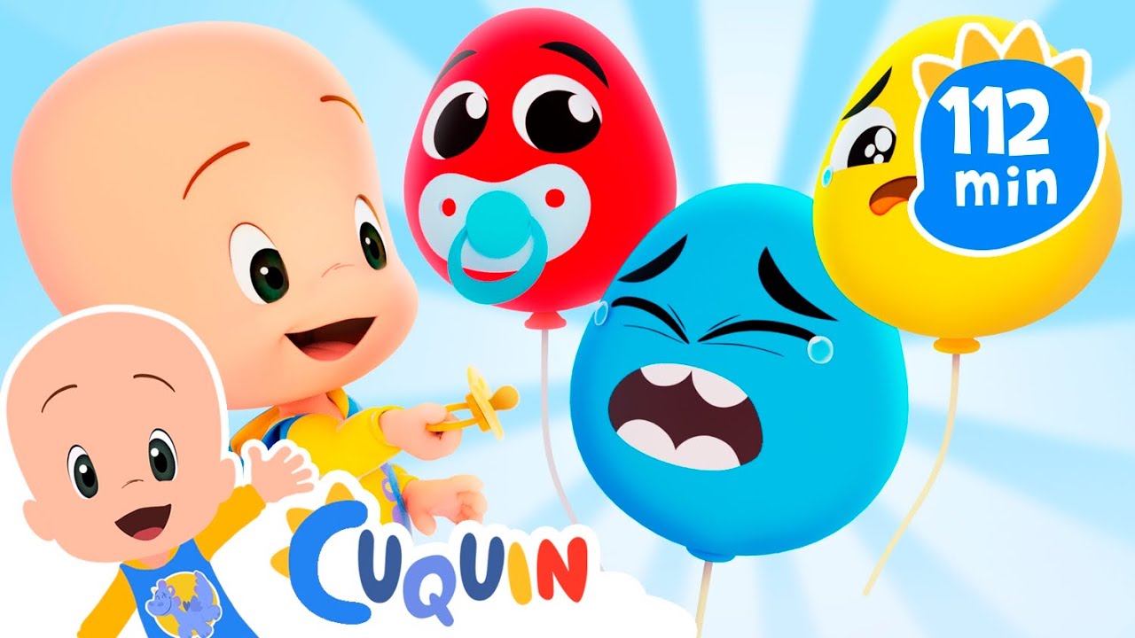 Los globos bebé de Cuquín 🎈 Aprende los colores con Cuquín y Fantasma | Vídeos educativos para niños